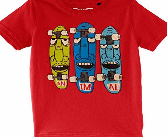 Animal Boys Hydrant T-Shirt, Red (Tomato), 7 Years (Manufacturer Size:X-Small)