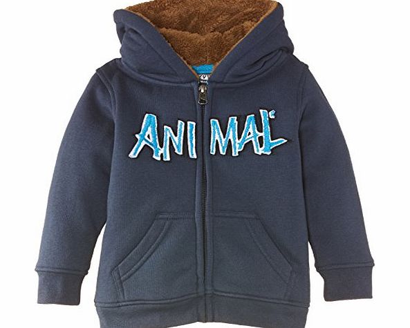 Animal Boys Steeze Hoodie, Blue (Indigo), 5 Years (Manufacturer Size:5/6)