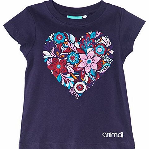 Animal Girls Aditya T-Shirt, Blue (Navy), 13 Years (Manufacturer Size:Large)