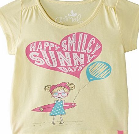 Animal Girls Alexie T-Shirt, Yellow (Lemonade), 18-24 Months (Manufacturer Size:2)