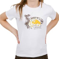 animal Girls Jnr Rumple T-Shirt - White