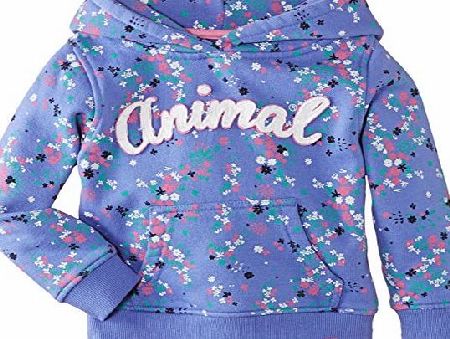 Animal Girls Ramonah Floral Hoodie, Purple, 11 Years (Manufacturer Size:Medium)