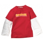 Animal Junior Double Long Sleeve T-Shirt Red