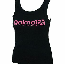 Animal Ladies Ladies Animal Cantrell Vest Top. Black