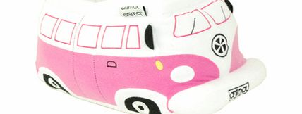 Ladies Animal VW Camper Slipper. Shlox Pink