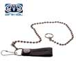 Animal Leather Wallet Chain - Black