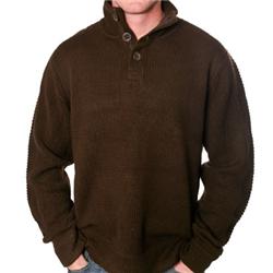 animal Manners Knit Sweatshirt - Demitasse Brown