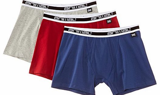 Animal Mens Albert Boxer Shorts, Multicoloured (Assorted), Small
