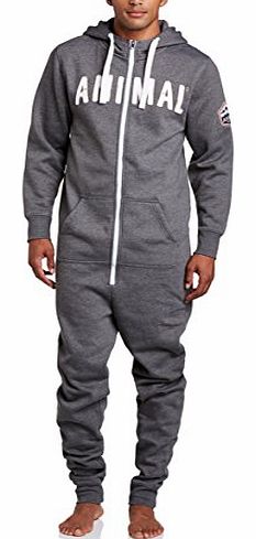 Animal Mens Allinone Onesie, Grey (Charcoal Marl), Small