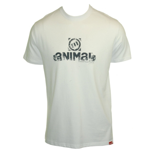 Animal Mens Animal Bagman Tee Shirt. White