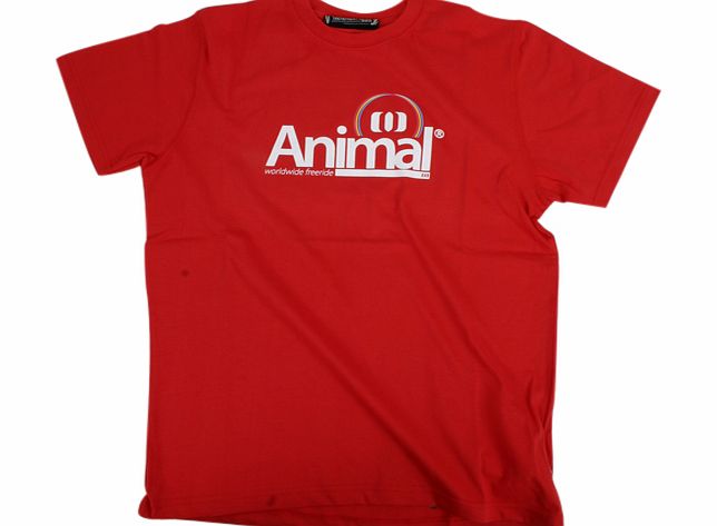 Animal Mens Animal Boomer Tee G14 Mars Red