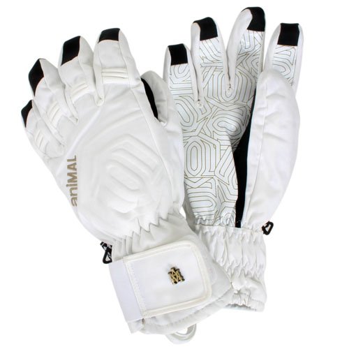 Animal Mens Animal Cheveaux Gloves 001 White