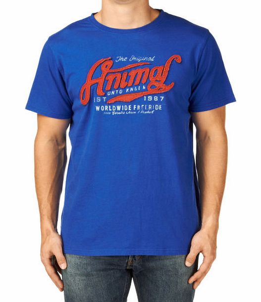 Animal Mens Animal Lanacre T-shirt - Marine Blue