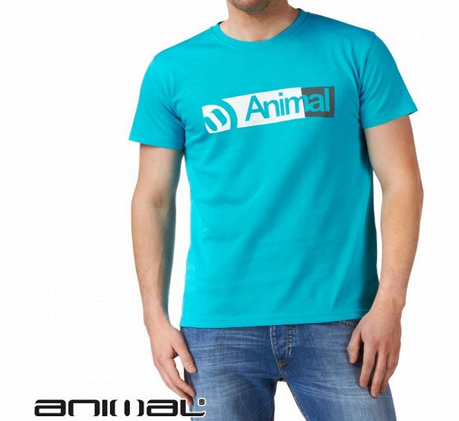 Animal Mens Animal Leven T-Shirt - Peacock Blue