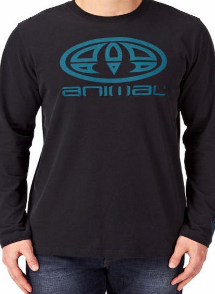 Animal Mens Animal Lille Long Sleeve T-shirt - Black