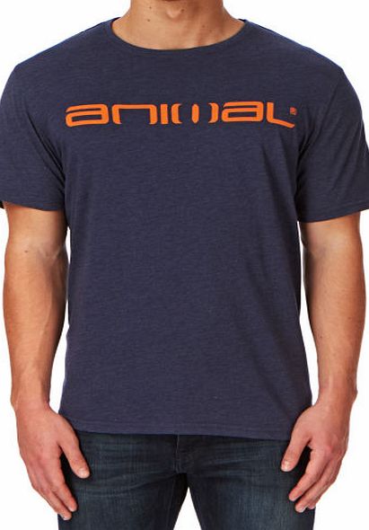 Animal Mens Animal Linto T-shirt - Dark Indigo Marl