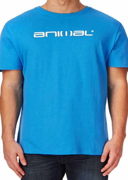 Animal Mens Animal Loyale T-shirt - Mid Blue