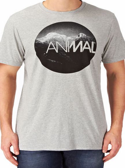 Animal Mens Animal Luten T-shirt - Grey Marl