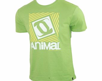 Animal Mens Mens Animal Benny Crew Printed Mid Fit T-Shirt.
