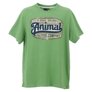 Animal Mens Mens Animal Chuckmere Delux T-Shirt. Reed