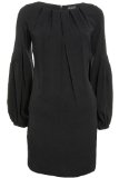 PRINCIPLES - Black Crepe Ovoid Dress - Black - Size 10