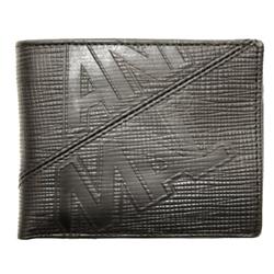 Smokey Leather Wallet - Black