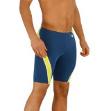 Speedo Endurance Plus Lane Splice Jammer Mens Swimming Trunks (Blue/Green 38`)