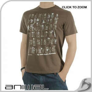 Animal T-Shirt - Animal Bawk T-Shirt - Dark Earth