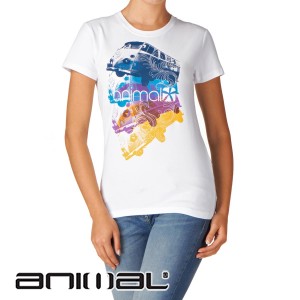 Animal T-Shirts - Animal Abbie T-Shirt - White