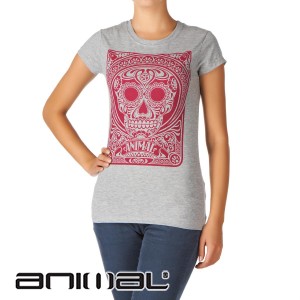Animal T-Shirts - Animal Amanda T-Shirt - Grey