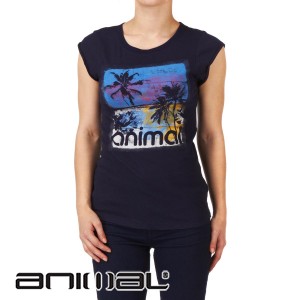 Animal T-Shirts - Animal Aprilla T-Shirt - Peacoat