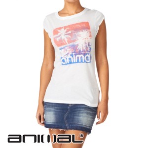 Animal T-Shirts - Animal Aprilla T-Shirt - White