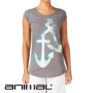 Animal T-Shirts - Animal Avril T-Shirt - Smoked