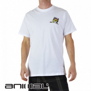 Animal T-Shirts - Animal Basking T-Shirt - White