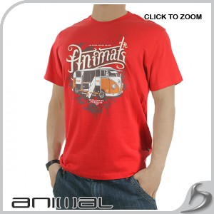 Animal T-Shirts - Animal Beaver T-Shirt - Mars Red