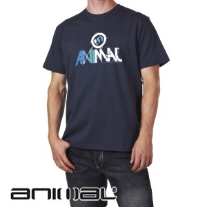 Animal T-Shirts - Animal Crouch T-Shirt - Ink Navy