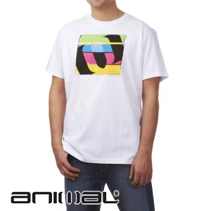 Animal T-Shirts - Animal Helmut T-Shirt - White