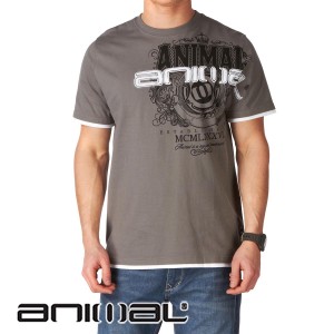 Animal T-Shirts - Animal Loftus T-Shirt - Pewter