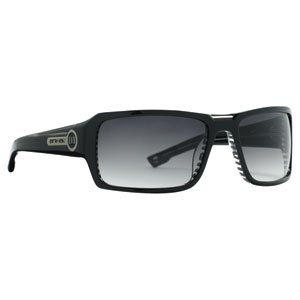 Twinzer Sunglasses - Blk Stripe/Grey Smoke