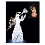 Animated Light Up Tinsel Snowman (Direct)