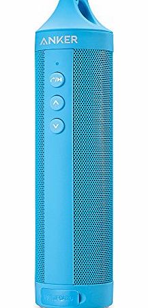 Anker Splashproof Outdoor Bluetooth 4.0 Wireless Speaker with 10 Hour Rechargeable Battery, 360 Degree Ste