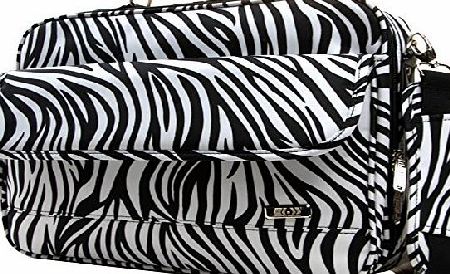 Anladia 17`` Colorful Women Laptop Notebook Case Bag Leopard Zebra cow print crocodile polka (zebra)