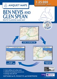 Anquet Maps 100 Ben Nevis and Glen Spean