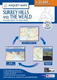 Anquet Maps 15 Surrey Hills and The Weald