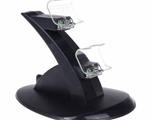 Anself Dual Controller Charger Dock Station USB Charging Stand for Playstation 4 PS4
