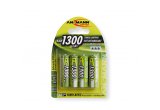 AA Fast Rechargeable Batteries - 1300mAh - Pack of 4