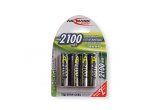 AA Fast Rechargeable Batteries - 2100mAh - Pack of 4
