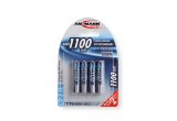 AAA Fast Rechargeable Batteries - 1100mAh - Pack of 4