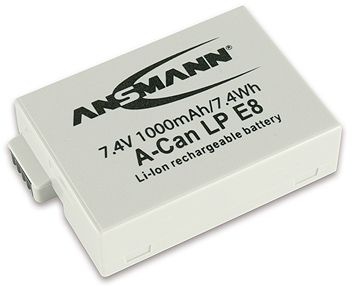 Ansmann Canon LP-E8 Equivalent Digital Camera Battery by