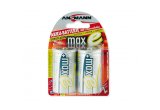 Ansmann maxE D Cell Pre-Charged Batteries - Pack of 2